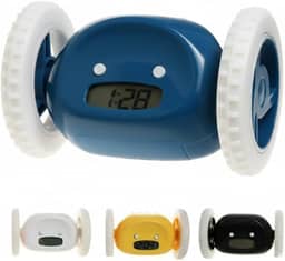 Despertador com Rodinhas Fugitivo Digital ‍ - Anti-Soneca, Extra Alto e Divertido para Adultos e Crianças!