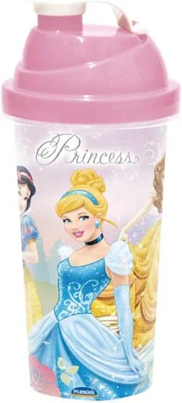 Shakeira com Tampa Rosca e Misturador Princess, 580 ml, Plasútil