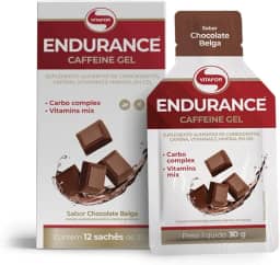 Vitafor - Endurance Caffeine Gel - 12 Sachês de 30g - Chocolate Belga