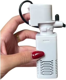 Filtro Interno Submerso para Aquário com Bomba de Ar, Aquário e Oxigenador 400L/H - Filtragem e Aeração Profissional para Tanques até 40L