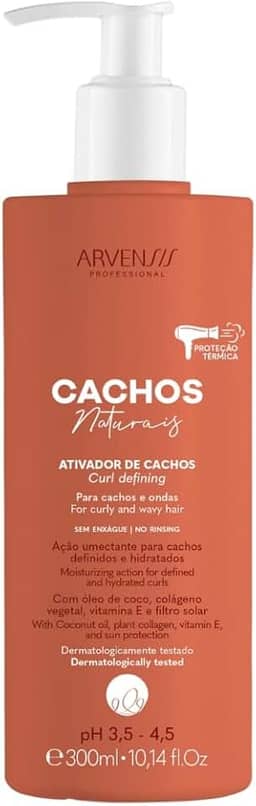 Ativador de Cachos Arvensis Cachos Naturais Ondulados e Cacheados - 300ml
