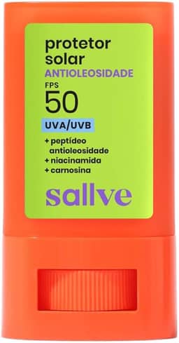 Sallve Protetor Solar Bastão Antioleosidade FPS50 15g