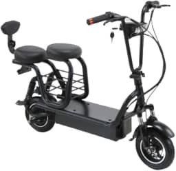 Bicicleta Trotinete Eletrica H01 Shark Blue 2 ou 3 lugares 350w