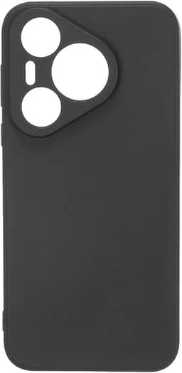 Capa de telefone para celulares de 16,3 x 7,5 x 0,43 cm, silicone TPU, antiqueda e absorção de choque, capa protetora para homens e mulheres, preta