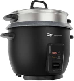 WAP Panela de Arroz Elétrica WRC1000 2 em 1, Suporte para Cozimento de Legumes à Vapor e Desligamento Automático 127V