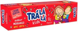 Trá Lá Lá Creme Dental Morango Kids Vermelho 50 G