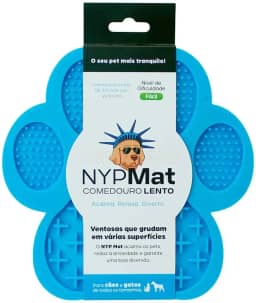 Tapete de Lamber NY PETS Patinha para cachorro Azul
