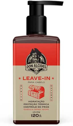 Leave-in Para Cabelo Masculino Barba Negra 120ml Don Alcides