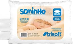Travesseiro Bebe 1 ano Recem Nascido Para Bebê Conforto Menina Menino Antialérgico Alto - 40x30 Trisoft
