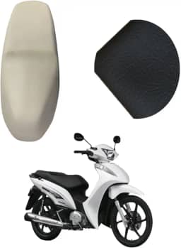 Kit Reparo Banco de Moto Espuma + Capa Preta (BIZ 125-11/17)