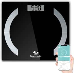 Balança Digital Corporal Com Bluetooth e Bioimpedância Elegance App - Relaxmedic