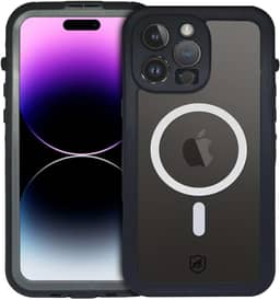 Gshield Capa Case Capinha 360° à Prova d'água Compatível com Magsafe, Nautical (Transparente, iPhone 15 Pro Max)