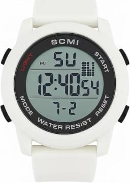 Relogio Digital masculino Esportivo, Resistente à Água, Display LCD, Pulseira de Silicone, resistente multifuncional, academia, corrida, leve