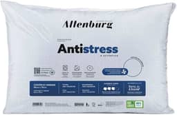 Altenburg Travesseiro Antistress, 50 x 70 cm, Branco, Suporte Médio, Fios de Carbono