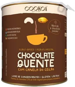 Chocolate Quente com Canela do Ceilão em Pastilha Vegano 150g