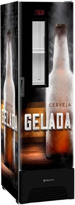 Cervejeira 324 L, Vertical Adesivada - Vn28Fpde15, Preto, 220 Volts, Metalfrio