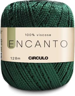 Linha Fio Encanto Para Croche/Trico 128m Circulo 100% Viscose - Musgo