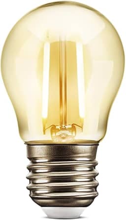 Lâmpada Filamento LED G45 2W 2200K Elgin Bivolt Ambar Luz Amarela Quente - Vintage, Retrô, Decoração