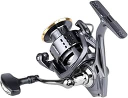 Molinete para Pesca Marinha Sem Folga - Ultra Leve com Estrutura Metálica, 20kg Arrasto Suave Carretilha para Pesca, Anti-Corrosão - Molinete Rotativo Resistente para Água Salgada