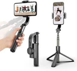 Tripé Celular Pau de Selfie Bluetooth 3 em 1 Dobrável 360º com Controle Remoto para Celular e Câmera – Selfie Stick Compacto Leve Ajustável para Vídeos, Fotos, Lives, Reuniões e Viagens