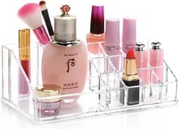 Organizador Porta Maquiagem de Acrílico para Pincel, Batom e Blush