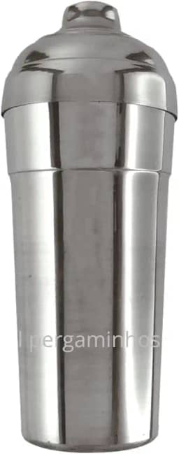 Coqueteleira em Aço Inox Polido 580ml Prata Elegante e Ideal para Drinks e Coquetéis