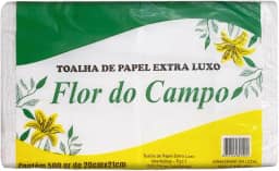 Toalha de Papel Interfolhas Extra Luxo Flor do Campo, 20cm x 21cm, 500g, 100% Celulose
