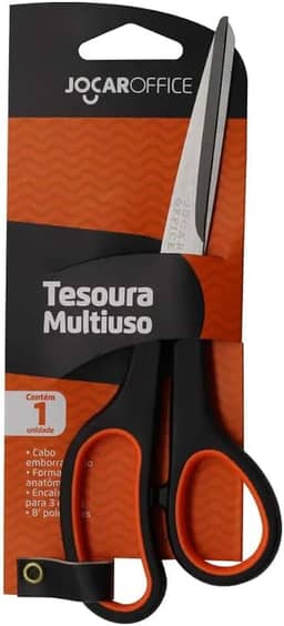 Tesoura Multiuso Aço Inox 8 Polegadas, Leonora, 91014, Transparente