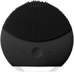 Esponja Elétrica de Limpeza Facial com Cerdas de Silicone e Função Massageadora - Portátil e Recarregável para Cuidados da Pele (Preto)