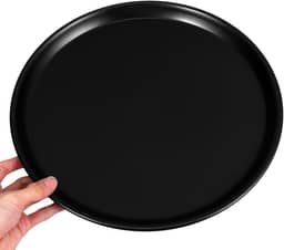 Bandeja de pizza - Forma de pizza de 30 cm para forno ou micro-ondas, ideal para assar, reaquecer, congelar, acessórios de forno de alumínio antiaderente