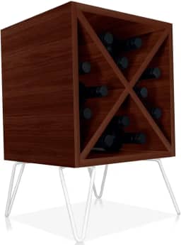 Suporte Adega De Vinho Santiago Madeira MDF 12 Garrafas - Branco Villandry