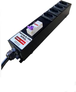 Filtro De Linha Regua Disjuntor 4 Tomadas 20a Preto 127/220