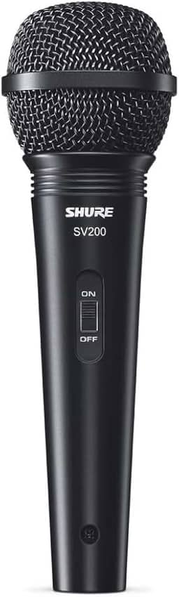 Shure SV200 Microfone de Mão Dinâmico Cardióide para Voz