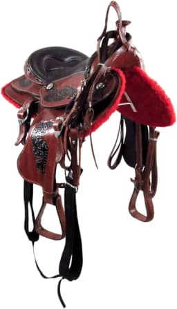 Sela de Cavalo Americana Quarto de Milha Tradicional Havana 16 Polegadas
