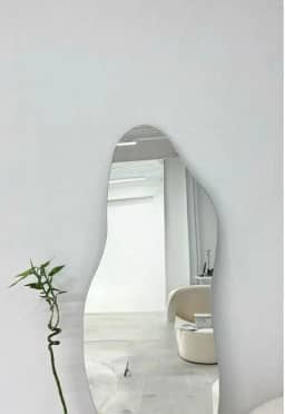 Espelho De Corpo Inteiro | Design OrgâNico Flame | Formas Onduladas E Decorativas | PeçA úNica Para Ambientes Modernos