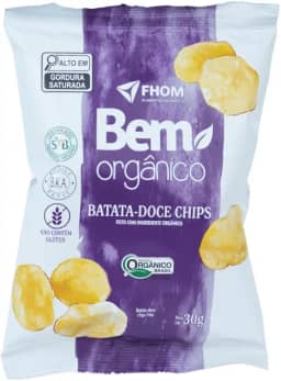 Chips Batata Doce Bem Orgânico Fhom 30g