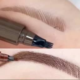 Caneta Sobrancelha Barba À Prova D 'água Fio a Fio Microblanding Castanho Escuro QUERO LOJINHA DA DAY