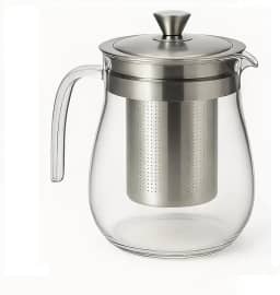 Chaleira de Vidro 900 ml com Infusor de Aço Inox – Transparente para Chá & Infusões – Storeasy