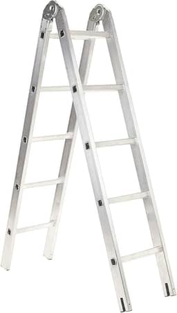 Escada Multifuncional de aluminio 10 degraus 3mts