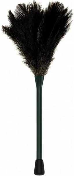 Espanador De Pó Poeira Penas Naturais De Avestruz 60 cm