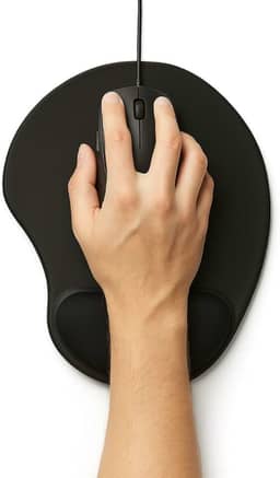 Tapete Mouse pad Ergonômico com Apoio para Pulso Coloque Sua Marca, NR-17, 23,4 x 19,1 cm, 0,5 cm de Espessura, Preto Coloque sua Logo