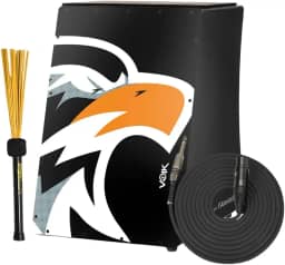Cajon Elétrico Preto Com Vassourinha Standard C80 Voik By FSA (AG STD)