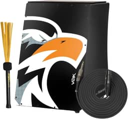 Cajon Elétrico Preto Com Vassourinha Standard C80 Voik By FSA (AG STD)