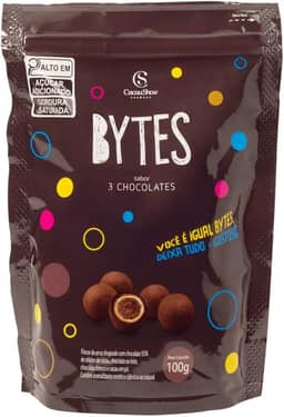 Bytes 3 Chocolates 100g Cacau Show