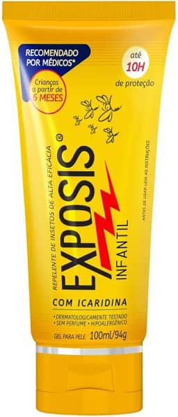 Exposis Infantil, Repelente Icaridina, Gel 100ml