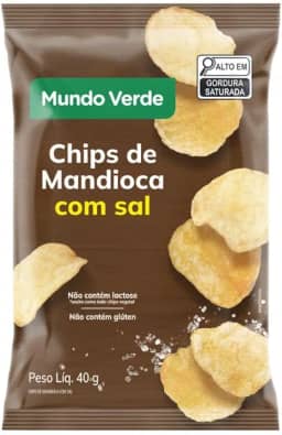 Chips de Mandioca com Sal Mundo Verde Mundo Verde 40g