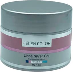 Gel para Unhas de Gel Helen Color Linha Silver Fibra de Vidro – Branco 35g