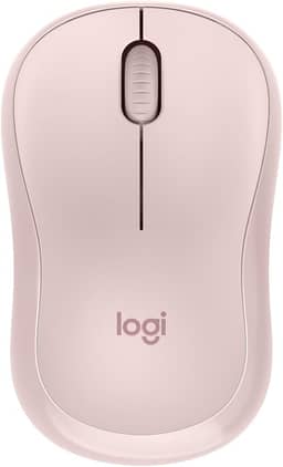 Mouse Sem Fio Logitech M240 com Conexão Bluetooth, Clique Silencioso, Design Ambidestro Compacto, Bateria de 18 Meses, Compatível com Windows, macOS, ChromeOS - Rosa