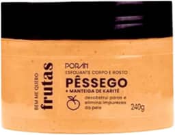 PORAN ESFOLIANTE CORPO ROSTO PESSEGO KARITE 240G