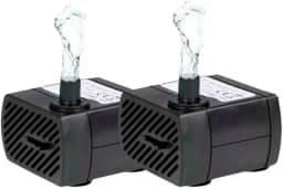 Bomba Submersa para Aquário Napi, 180L/h, Kit com 2 Unidades, Bivolt, para Água Doce ou Salgada